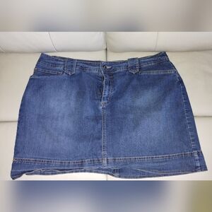 St John's Bay Blue Jean Skort Sz 16 #7